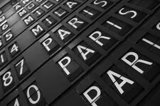 Tableau affichage aéroport de Paris