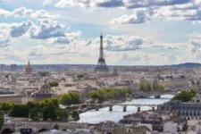 Vue en hauteur de Paris - Seine - tour Eiffel